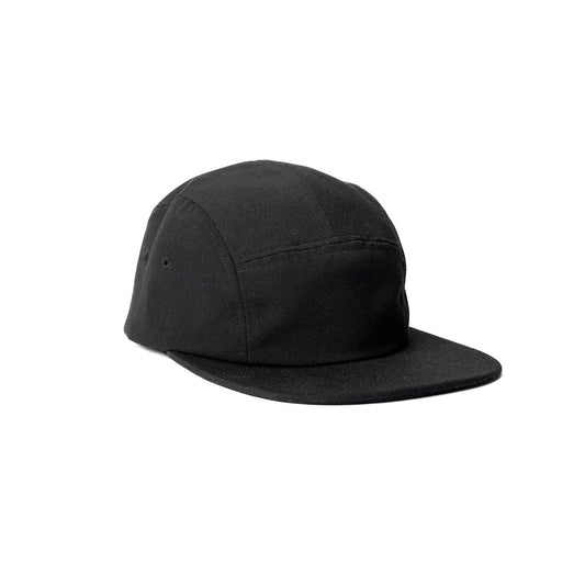 recycled-poly-flat-brim-5-panel-hat-k1 Web_PDP-FlatBrim5PanelHat_Studio_Front_Black.jpg